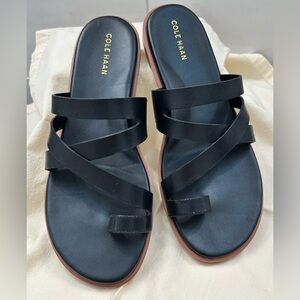 Cole Haan Women's Black Flavia Thong Sandals Size 7
